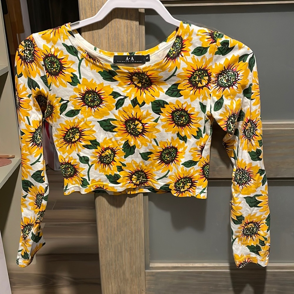 Sunflower crop top